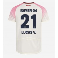 Moški Nogometni dresi Bayer Leverkusen Lucas Vazquez #21 Gostujoči 2025-26 Kratek Rokav